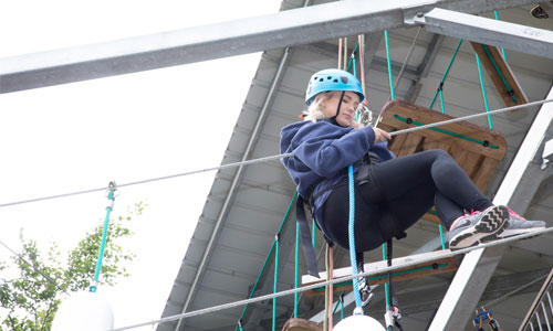 Picture of a child using the quick jump course at Sky Reach